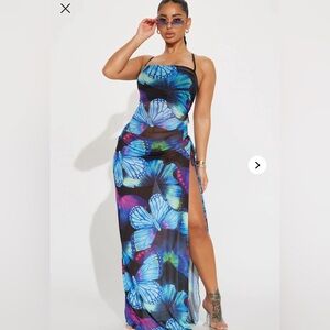 Fashion Nova Fly Me Out Coverup Dress
